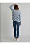 Women's Crew Neck Diamond Pattern Trendy Sweater Brown _Beige - 3
