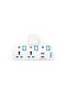 3 Way T-Socket Multi Adapter with 2 USB-A Ports IK-30U - 7