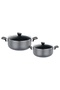 Aluminium Non-Stick Cooking Pot Set, 20 + 24 cm, 4 pcs - 2