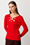 Knitwear Sweater with Ten Collar Windows - 6