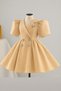 Special Design Umay Model Light Brown Color Girl's Evening Dress with Stone Accessories