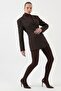 Waist-Fitted Striped Slim-Fit Karen Blazer Jacket Brown - 3