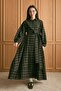 Bitter Brown Plaid Vintage Dress