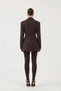 Waist-Fitted Striped Slim-Fit Karen Blazer Jacket Brown - 5