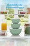 Set of 8 Round Bowls Mint Green |   1L, 1.5L, 2.3L, 3.3L |   Multi-Purpose Kitchen Storage Container with Lid - 4