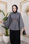 Women's Winter Trend Belted Smoked Cashmere Short Coat