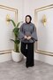 Women's Winter Trend Belted Smoked Cashmere Short Coat - 7