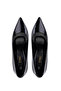 Women's Genuine Leather Black Patent Leather High Heels - 5