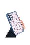 Samsung Galaxy A13 4g Compatible Transparent Silicone Flutter Protective Case Strawberry Patterns - 2