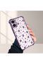 iPhone 16 Compatible Transparent Silicone Flutter Protective Case Strawberry Patterns - 4