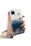 Realme C21 Compatible Silicone Edge Hard Back Anti-Fall Case Mountain Peak Patterns - 2