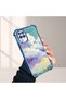 Samsung Galaxy M12/A12 Compatible Transparent Silicone Flutter Protective Case Colorful Cloud Patterns