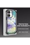 Xiaomi Poco C65 Compatible Transparent Silicone Flutter Protective Case Colorful Cloud Patterns - 4