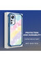 Xiaomi Mi 12t Compatible Transparent Silicone Flutter Protective Case Rainbow Patterns - 4