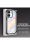 Xiaomi Redmi 13C Compatible Transparent Silicone Flutter Protective Case Rainbow Patterns - 4