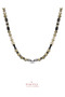 Certified Labradorite Stone Mix Hematite 6 mm Men's Natural Stone Necklace