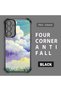 Samsung Galaxy A25 Compatible Transparent Silicone Flutter Protective Case Colorful Cloud Patterns - 2