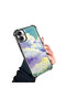 Samsung Galaxy A04E Compatible Transparent Silicone Flutter Protective Case Colorful Cloud Patterns - 3