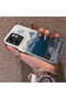 Infinix Hot 50I Compatible Silicone Edge Hard Back Anti-Fall Case Mountain Peak Patterns - 3