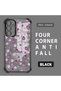 Samsung Galaxy A15 Compatible Transparent Silicone Flutter Protective Case Strawberry Patterns