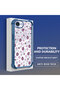 iPhone 16E Compatible Transparent Silicone Flutter Protective Case Strawberry Patterns - 3