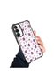 Samsung Galaxy A15 Compatible Transparent Silicone Flutter Protective Case Strawberry Patterns - 2