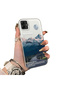 Samsung Galaxy A04 Compatible Silicone Edge Hard Back Anti-Fall Case Mountain Peak Patterns - 2