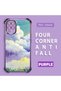 Samsung Galaxy A12/M12 Compatible Transparent Silicone Flutter Protective Case Colorful Cloud Patterns - 2