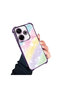 Xiaomi Redmi 13 Compatible Transparent Silicone Flutter Protective Case Rainbow Patterns - 3
