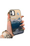 iPhone 12 Compatible Silicone Edge Hard Back Anti Fall Case Mountain Peak Patterns - 2