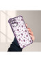 Samsung Galaxy M12/A12 Compatible Transparent Silicone Flutter Protective Case Strawberry Patterns - 4