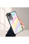 Xiaomi Redmi Note 11 Compatible Transparent Silicone Flutter Protective Case Rainbow Patterns