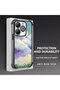 Infinix Smart 8/8 Pro Compatible Transparent Silicone Flutter Protective Case Colorful Cloud Patterns - 4