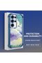 Samsung Galaxy S25 Ultra Compatible Transparent Silicone Flutter Protective Case Colorful Cloud Patterns - 4