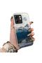 Infinix Hot 50I Compatible Silicone Edge Hard Back Anti-Fall Case Mountain Peak Patterns - 2