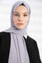 Plain Chiffon Shawl Gray - 4