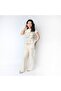 Beige wide pants