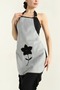 Wellsoft Embroidered Liquid-Proof Kitchen Apron - 50×70 cm - Velvet Texture - Gray - 2