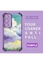 Samsung Galaxy S24 Compatible Transparent Silicone Flutter Protective Case Colorful Cloud Patterns - 2