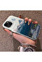 iPhone 14 Plus/15 Plus Compatible Silicone Edge Hard Back Anti-Fall Case Mountain Peak Patterns - 3