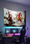 Gamer Wall Cloth, Playstation Xbox – Gaming Themed, High-Quality Fabric, Tapestry Wall Carpet