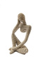 3-Piece Sandstone Thinker Abstract Resin Figurines - 4