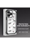 Realme C53 Compatible Transparent Silicone Flutter Protective Case Heart Patterns - 3