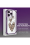 iPhone 16 Pro Compatible Transparent Silicone Flutter Protective Case Leopard Patterns - 4