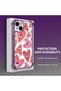 iPhone 14 Compatible Transparent Silicone Flutter Protective Case Evil Eye Pattern - 3