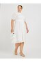 Plus Size Broderie Anglaise Shirt Midi Dress - 2