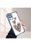 Samsung Galaxy M12/A12 Compatible Transparent Silicone Flutter Protective Case Leopard Patterns