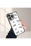 حافظة واقية من السيليكون الشفاف المتوافقة مع هاتف iPhone 16 Pro Max بأنماط قلب - 4