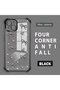 iPhone 14 Plus Compatible Transparent Silicone Flutter Protective Case Heart Patterns