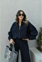 Women's Winter 3-Thread Oversized Fit Bomber Jacket Tracksuit Set - 2